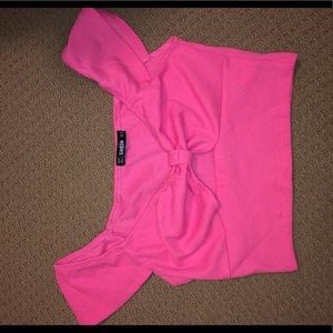 Pink crop top